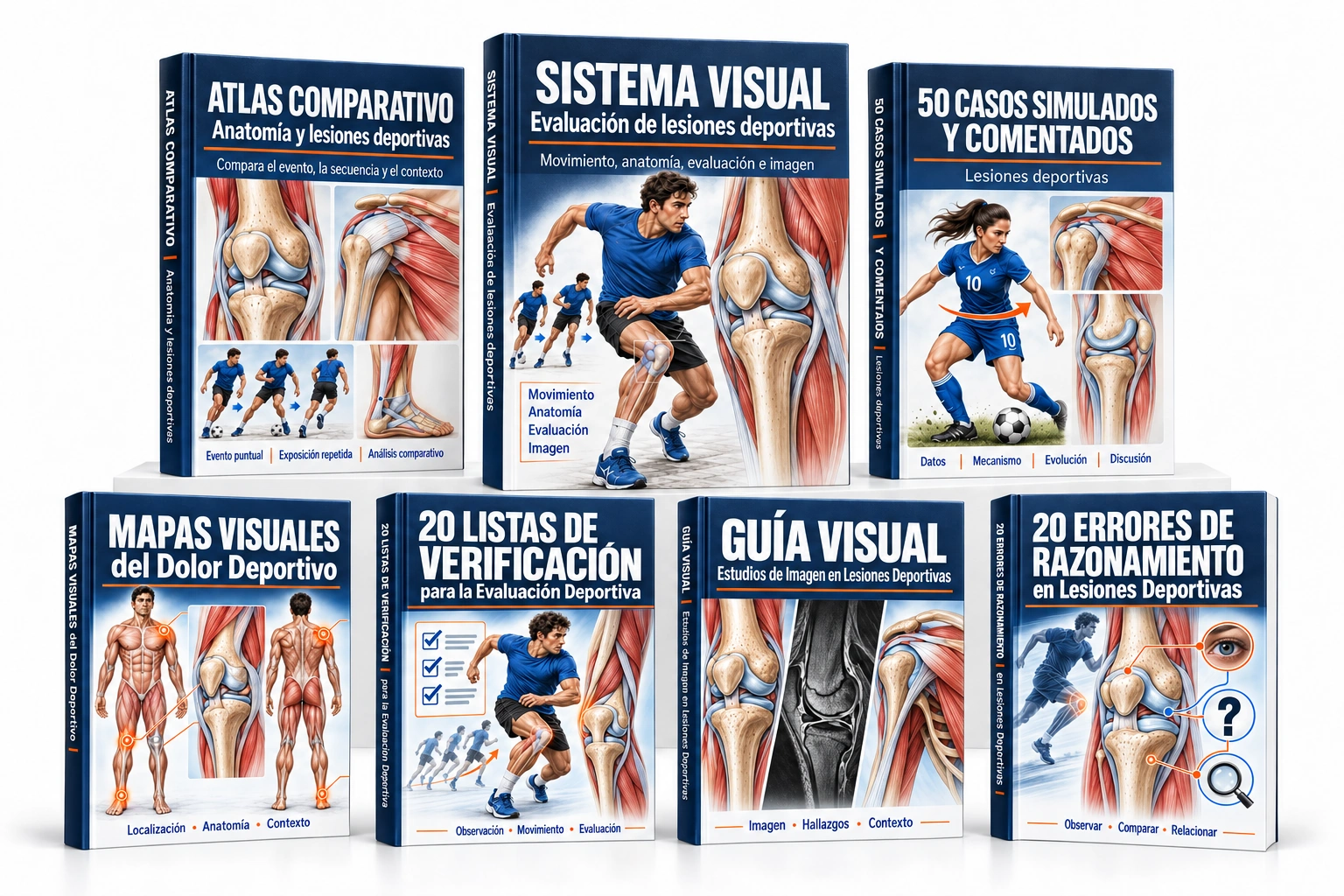 Biblioteca Completa: tres principales y cuatro bonos de Lesiones Deportivas